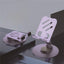 Aluminum alloy desktop phone holder with 360 degree rotation and folding, portable lazy all metal phone holder - Korvel