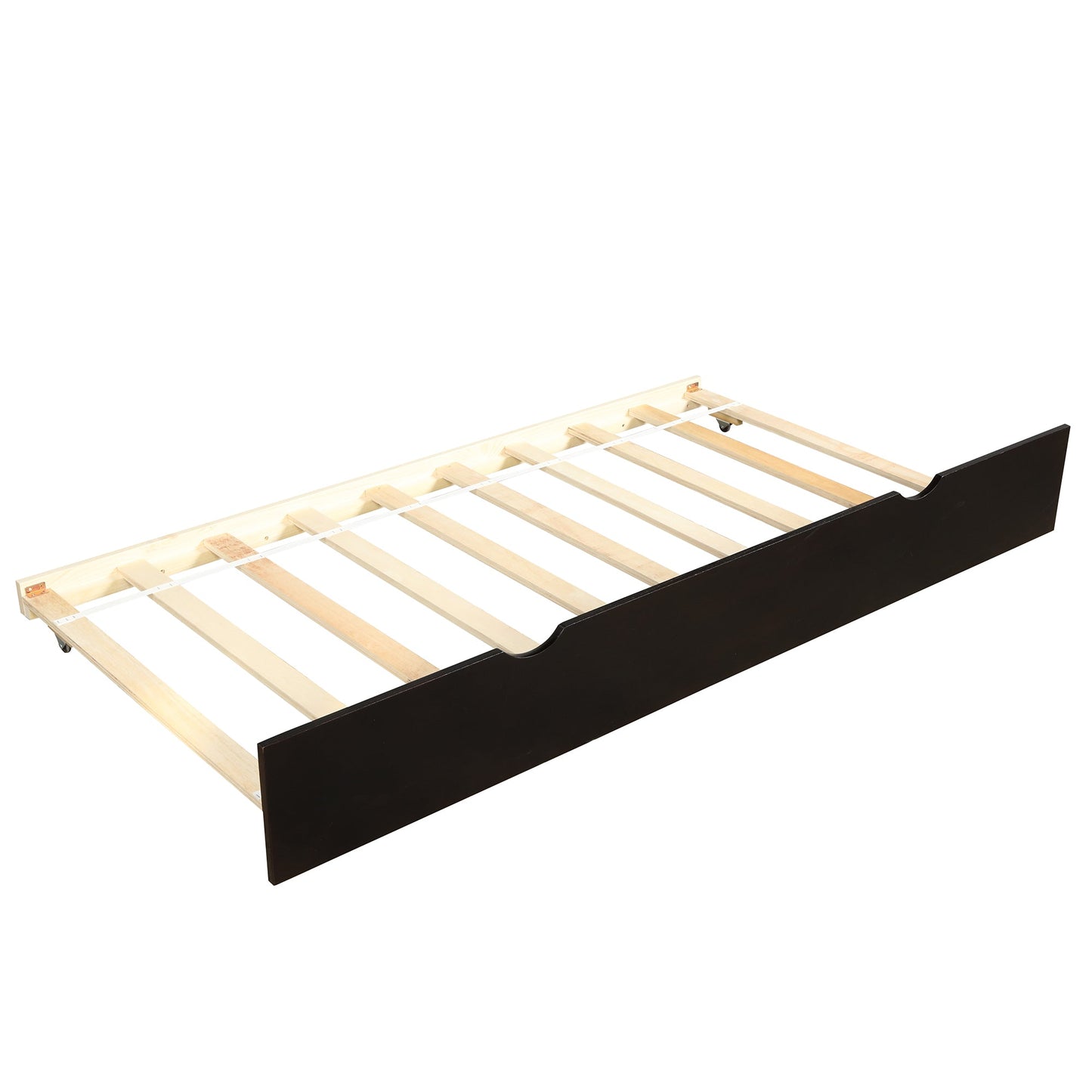 Daybed with Trundle Frame Set, Twin Size, Espresso(New SKU:WF283064AAP) - Korvel