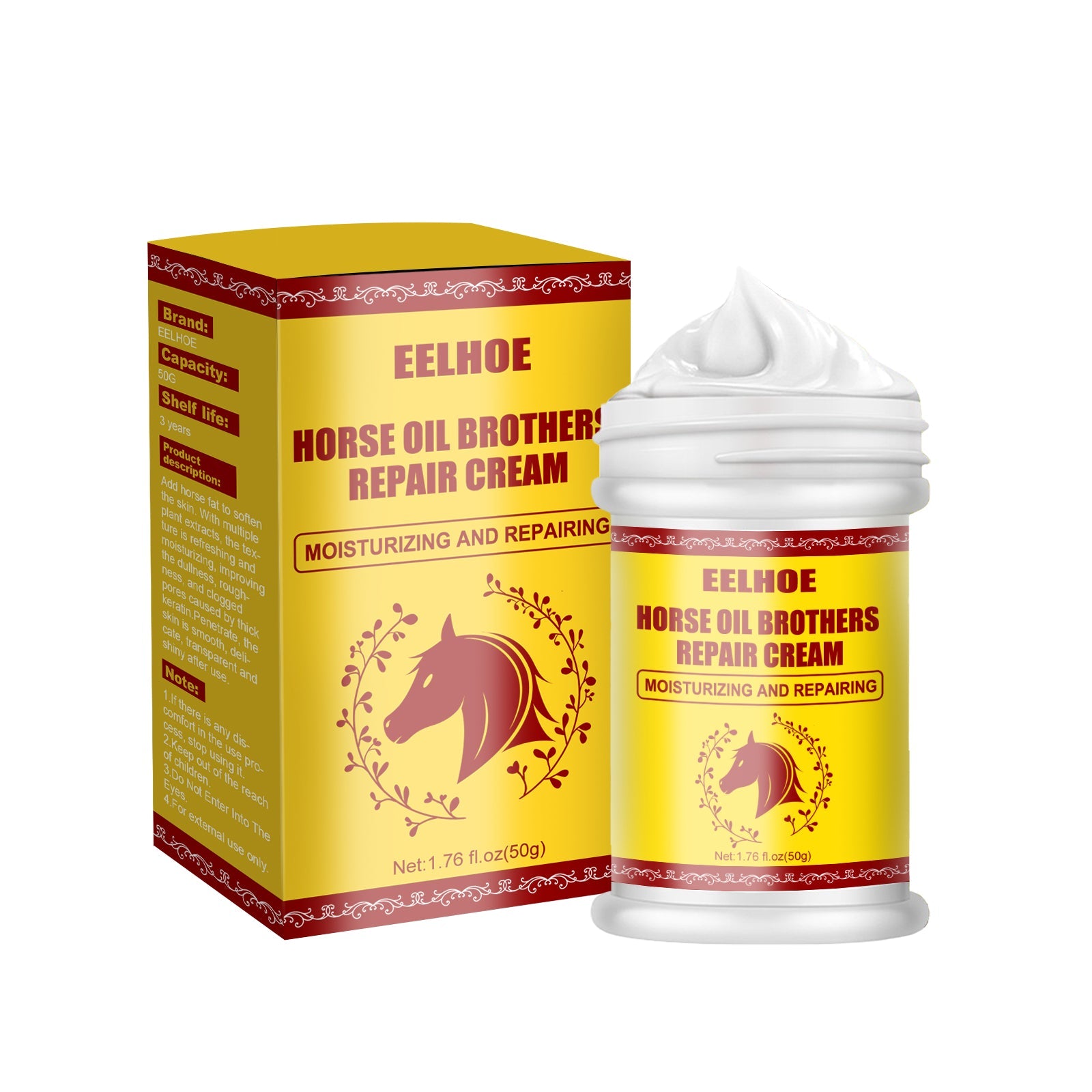 Horse Oil Hand And Foot Repair Cream, Chapped Skin Care Moisturizing And Anti-Peeling Repair Cream - Korvel