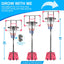 Portable Basketball Goal System with Stable Base and Wheels use for Indoor Outdoor teenagers youth - Korvel