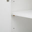 U-STYLE four door curved corner design wavy door panel cabinet with adjustable shelves - Korvel