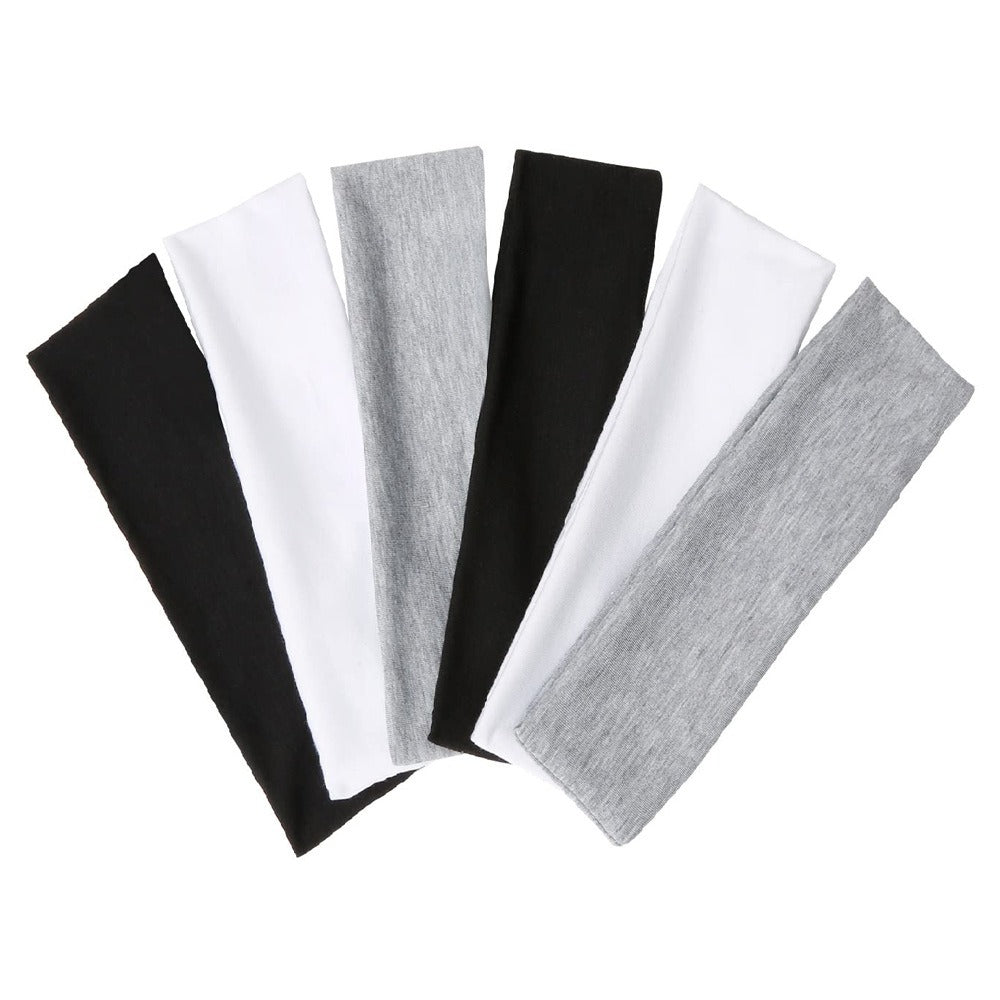 Simple Sports Headband Running Sports Anti Sweating Yoga Headband Unisex Solid Color Single Loop Headband - Korvel