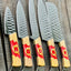 Premium Olivewood & Epoxy Stainless Steel Knife Set – 13" Forged Blades with Leather Sheath - Korvel