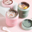 Japanese style simple sealed 304 stainless steel insulated breakfast cup with lid and spoon - Korvel