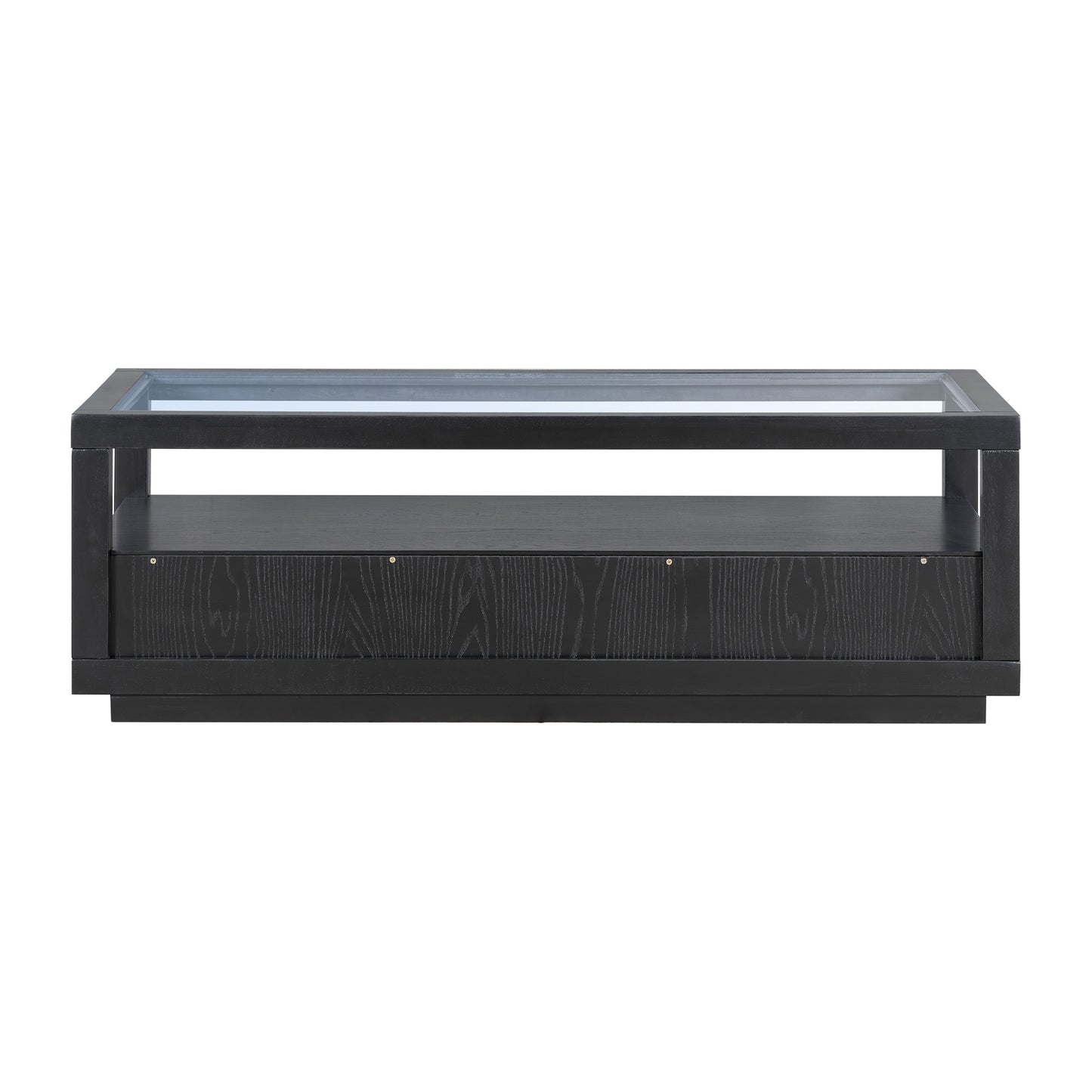 Table basse en bois moderne U-Can avec 2 tiroirs