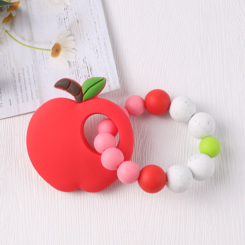 New baby cartoon fruit bracelet molar bracelet chewing teeth gum baby teething comfort toy - Korvel