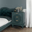 Commode de rangement à 3 tiroirs en bois creusé