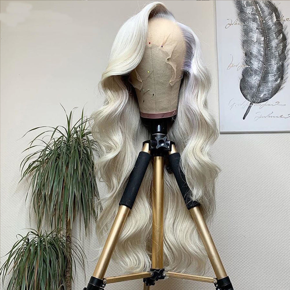 Synthetic Lace Front Wig Long Wavy Cosplay Wigs Heat Resistant Fiber Glueless Daily Wigs For Women - Korvel