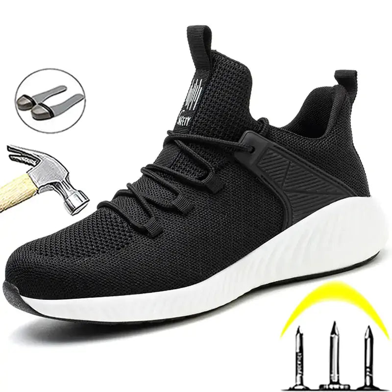 Chaussures de travail protectrices à embout en acier pour hommes