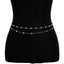 Elegant Double Layered Waist Chain with Geometric Sequins