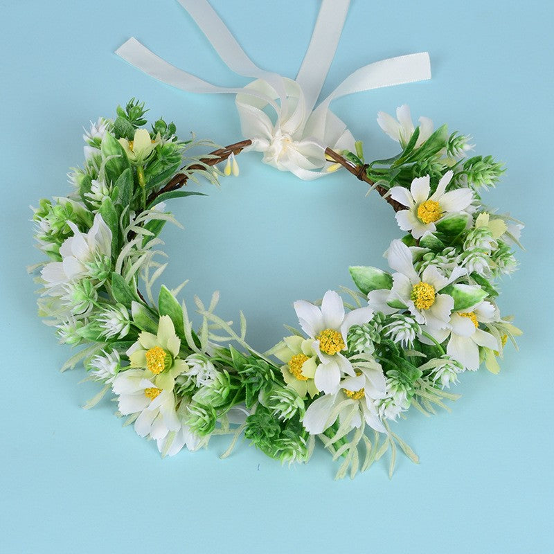 Hawaiian Seaside Floral Wreath Headwear