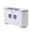 Toothbrush rack wall-mounted punch-free bathroom wall-mounted suction toothbrush set - Korvel