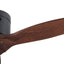 Ventilateur de plafond rustique YUHAO 52" - Fini noir mat et pales en bois