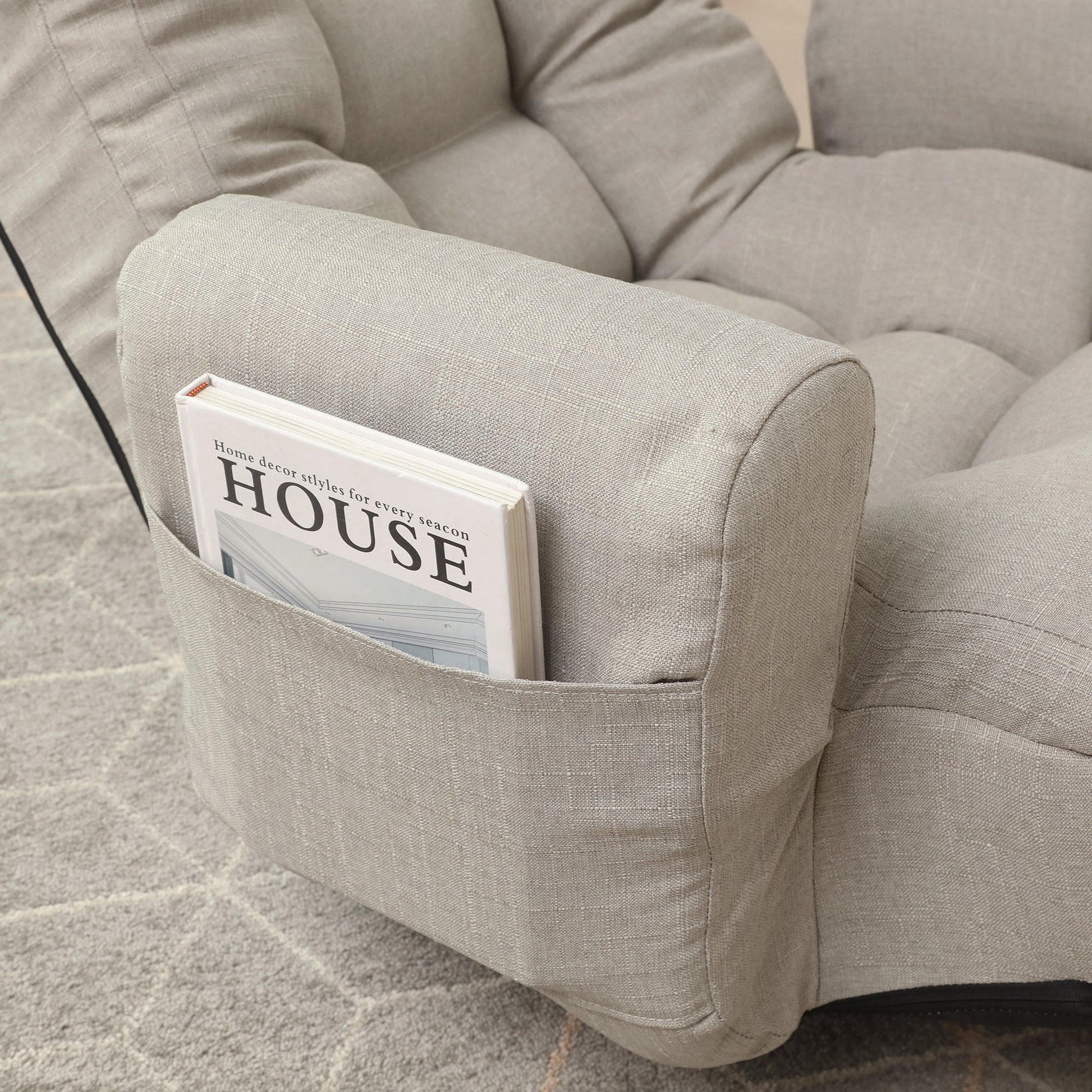 Adjustable head and waist game chair lounge chair in the living room 360 degree rotatable sofa chair - Korvel