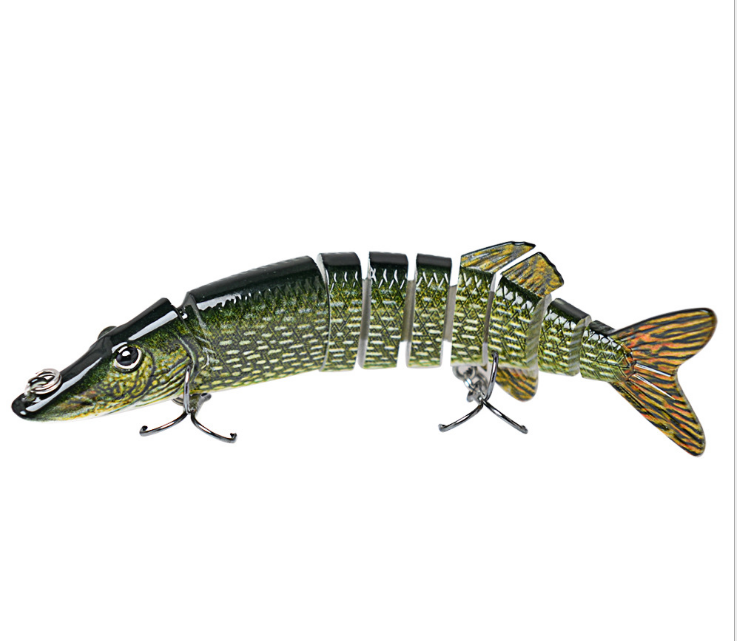 TREHOOK 10cm/12.5cm Leurres à Brochet Multi-Articulés
