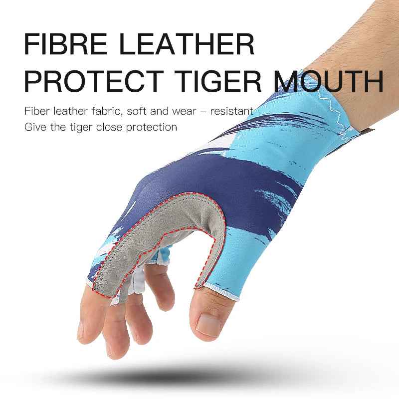 Fishing Gloves Men Women Non-slip Half-finger UV Protection Lightweight Breathable Outdoor Sport Equipment Angling Sailing Glove - Korvel