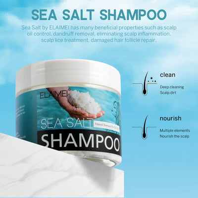 ELAIMEI Sea Salt Shampoo To Scalp Deep Cleansing Moisturizing Anti-dandruff Oil Control Hair Balm - Korvel