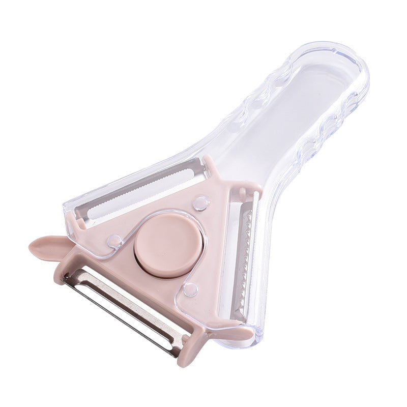 3-in-1 Practical Peeler Grater Three Blade Standard Serrated Fall Prevention Wear-resisting Kitchen Tool - Korvel
