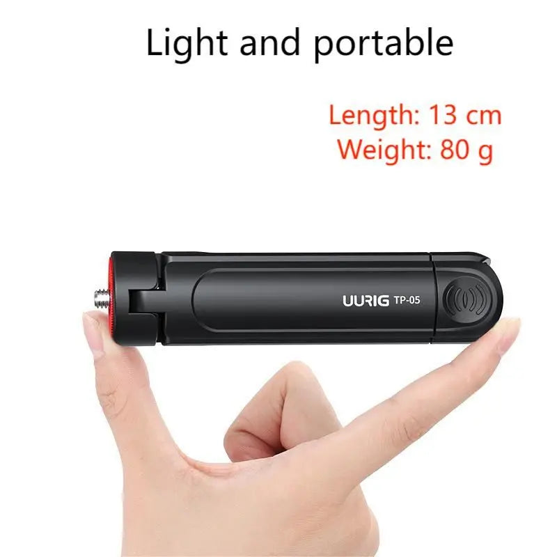 Introduction to Mobile Photography uurig TP-05 Mini Extended Tripod with Phone Clip Tripod - Korvel