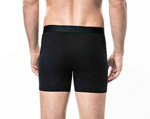 2 Pcs Boxer Brief L Black A387-003 - Korvel