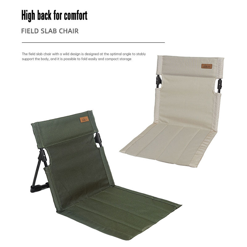 Outdoor camping backrest cushion chair portable folding chair tent leisure chair balcony park lawn picnic chair - Korvel