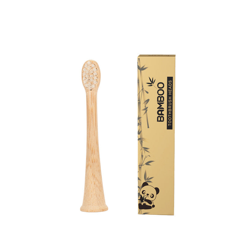 Children's bamboo toothbrush head compatible with Feili Neutral Pu 3/6/9 series toothbrush head - Korvel
