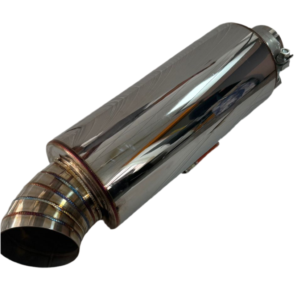 SPDZ1 LTR High-Performance Race Muffler - 3" Inlet, 4” Outlet - Korvel