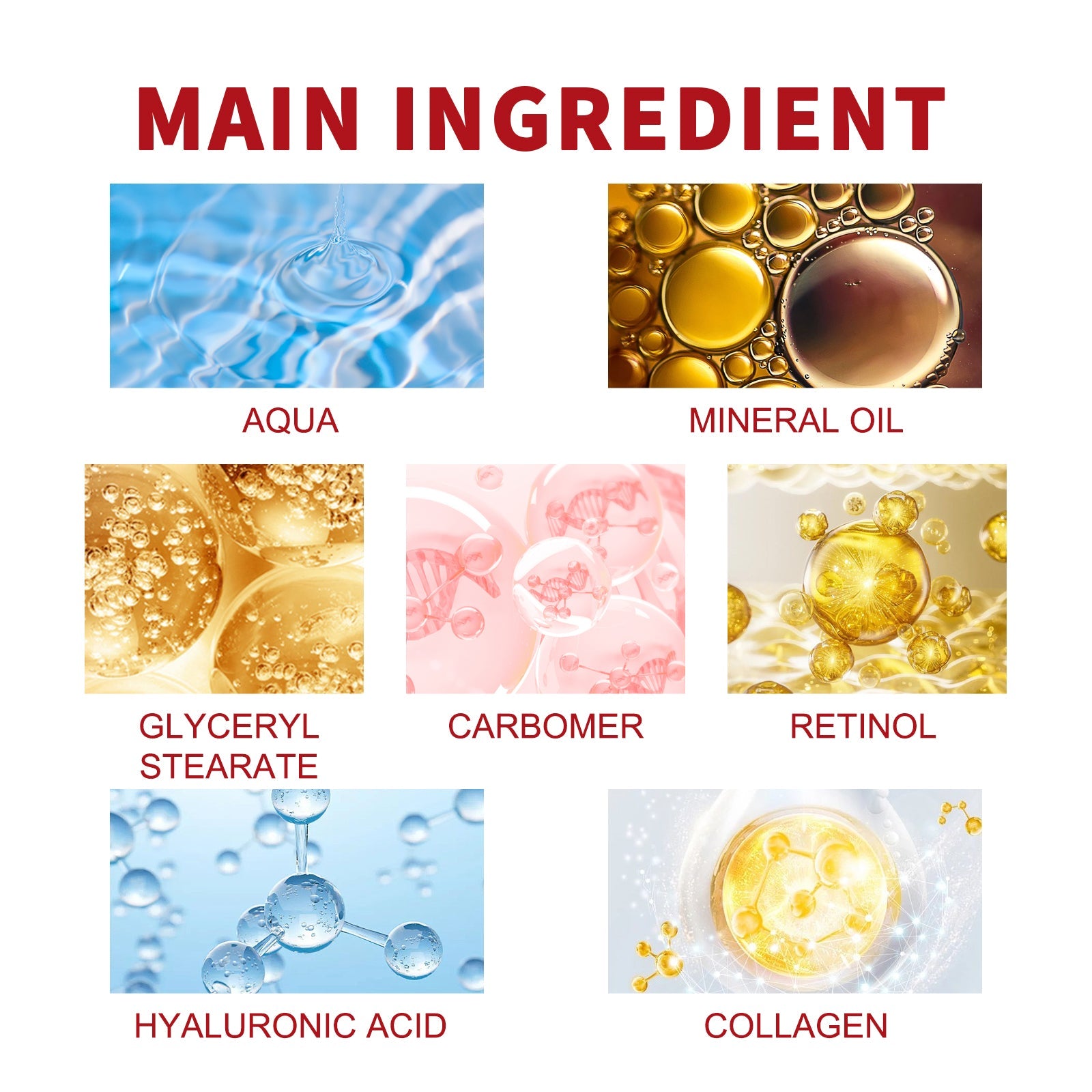 Retinol Moisturizing Cream To Reduce Fine Lines, Dark Circles, Moisturize, Tighten Pores And Prevent Aging - Korvel