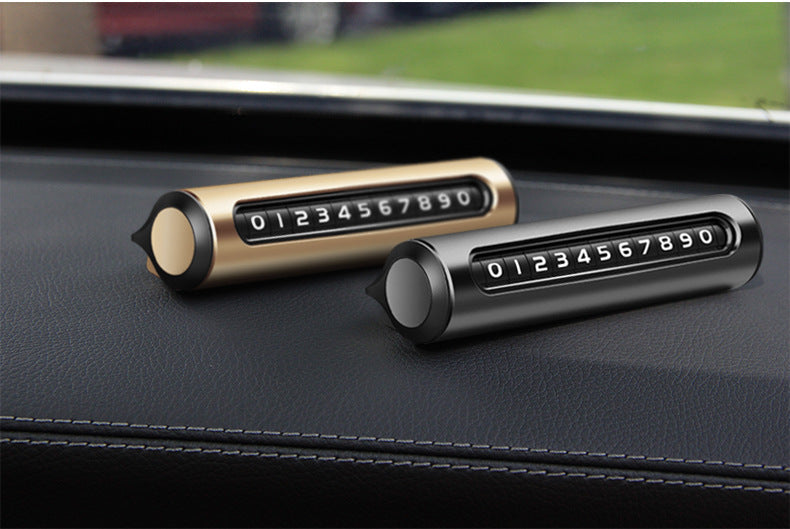 Parking Plate Moving License Plate Number Plate Password Hidden Temporary Parking Plate Metal Gift - Korvel