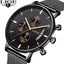 LIGE Fashion Mesh Strap Waterproof Men's Watch - Korvel