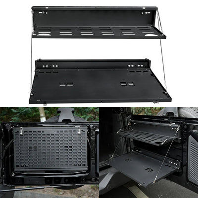 Tailgate Table & MOLLE Panel For Ford Bronco(2021-2024) - 2-Tier Camping Rack - Korvel