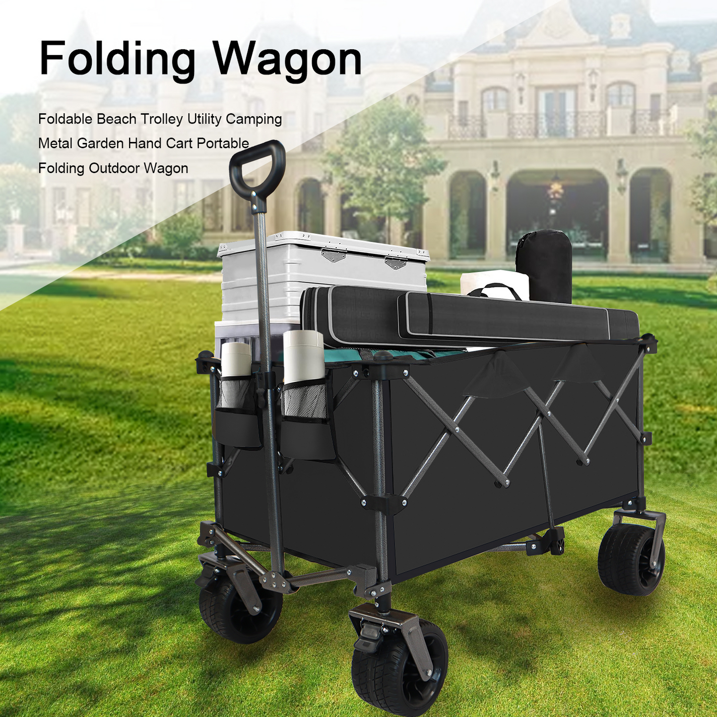 Collapsible Folding Beach Wagon Cart