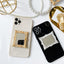 Ins Pattern Mirror Grip Tok Plating Mobile Phone Holder