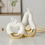 Modern Minimalist Gilded Apple Pear Creative Wine Cabinet Decorative Piece Luxury Home Living Room Entrance Ceramic Craft - Korvel