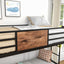 Bunk Bed Twin Over Twin Size Metal Bunk Bed with Ladder and Full-Length Guardrail Metal Bunk Bed Black - Korvel