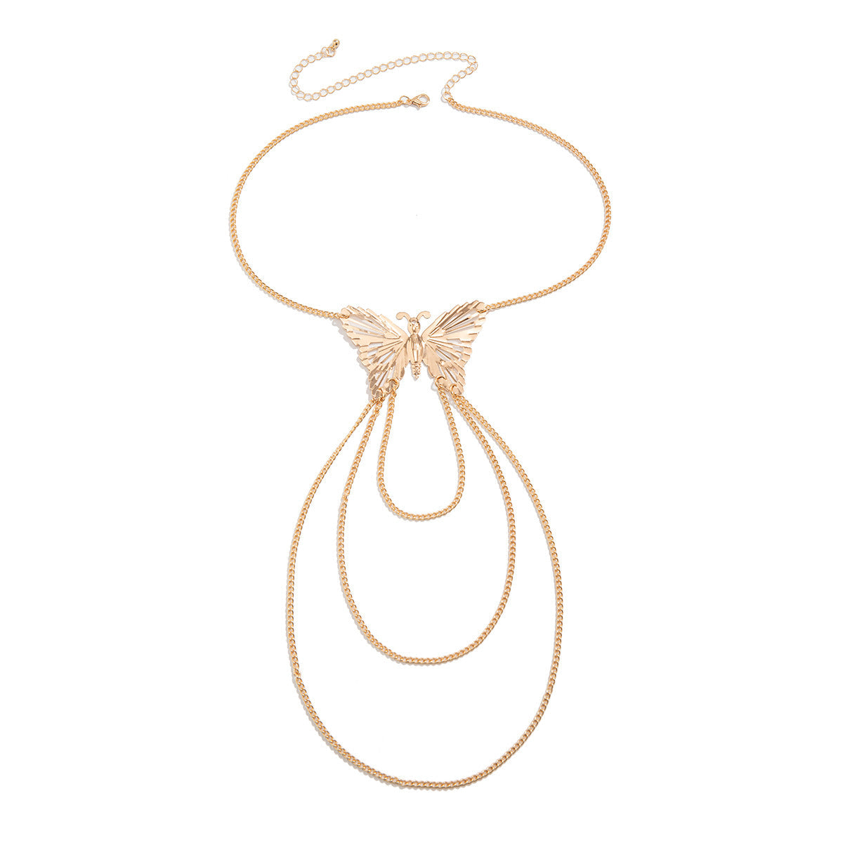 Metal Wind Su Chain, Punk Arm Ring, Exaggerated Women's Open Butterfly Arm Bracelet - Korvel