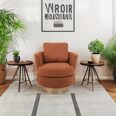 Premium 360-Degree Rotating Bucket Chair in Yellow