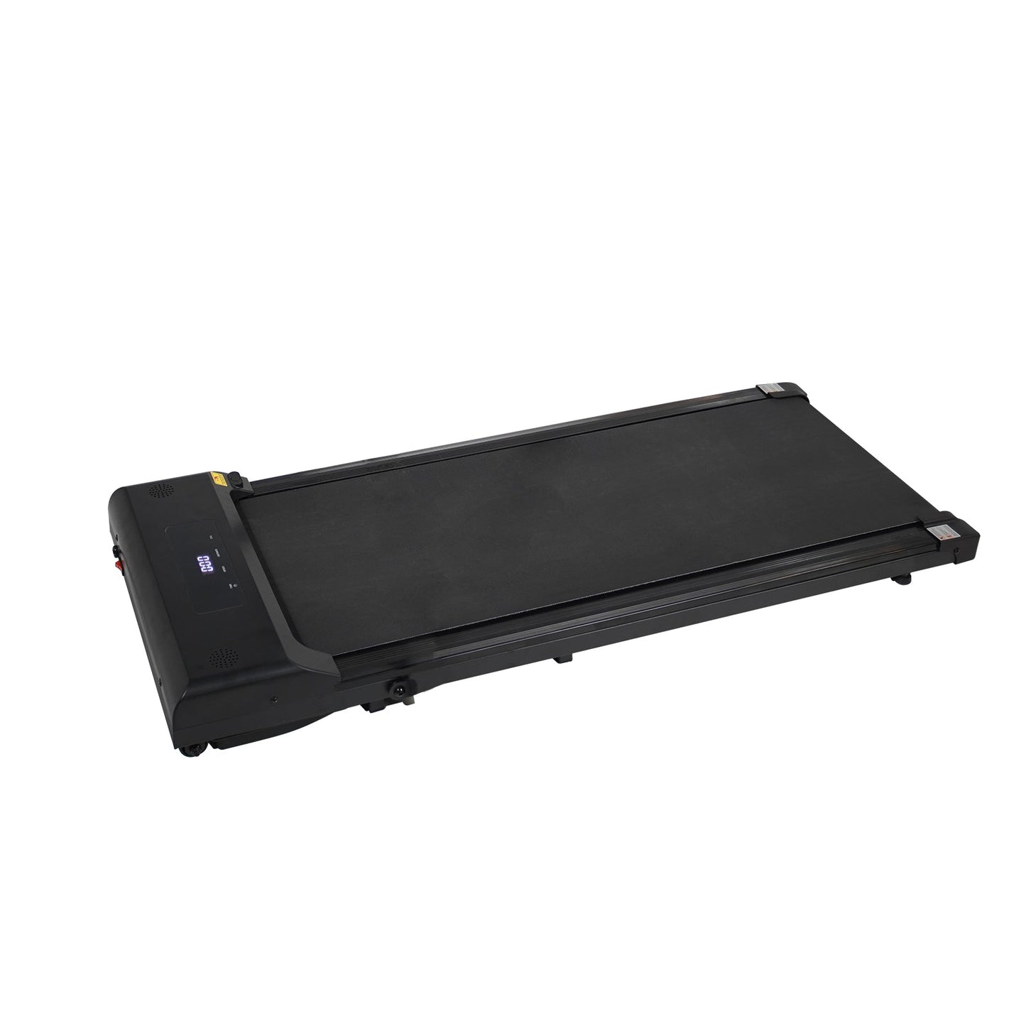 Portable treadmill with remote control, a 240 pound walking and jogging machine, and a black capacity - Korvel