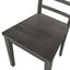 TOPMAX 5-piece square wooden pendant light expandable dining table set with 4 ladder back chairs  Gray - Korvel