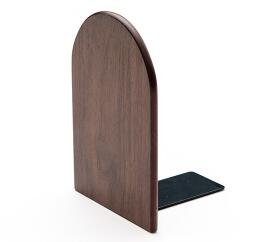 Solid beech wood book end natural wood walnut bookend home storage bookshelf decor bookstop natural wood crafts - Korvel