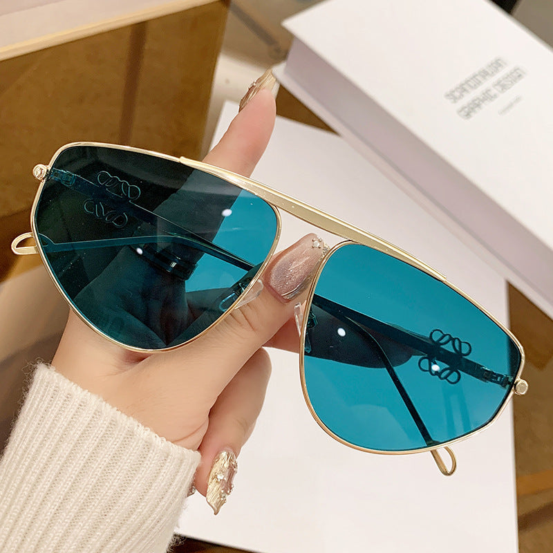 Irregular Frameless Sunglasses - UV400 Protection