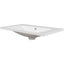 30" Single Bathroom Vanity Top with White Basin, 3-Faucet Holes, Ceramic, White - Korvel