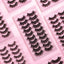 10 Pairs Of Messy Thick Imitation Mink Hair False Eyelashes 3D Stereo Realistic European And American Fried Hair False Eyelashes - Korvel