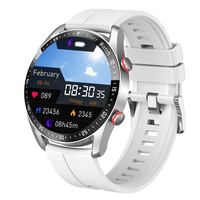 HW20 Smart Watch ECG+PPG Business Stainless Steel Strap 1.46 Large Screen Bluetooth Call Smart Watch - Korvel