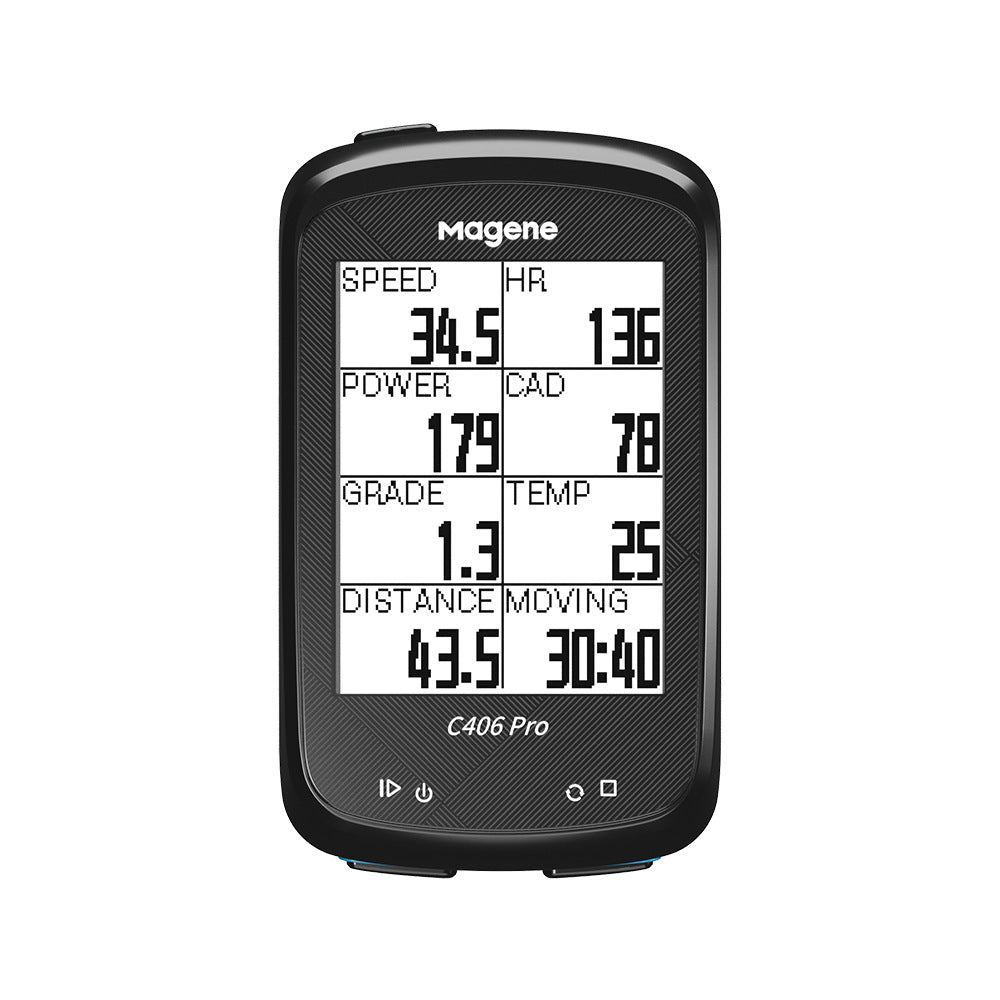 Magene Mckin C406pro Bicycle Wireless Smart Stopwatch English Version GPS Speed Monitoring Riding ANT+ - Korvel