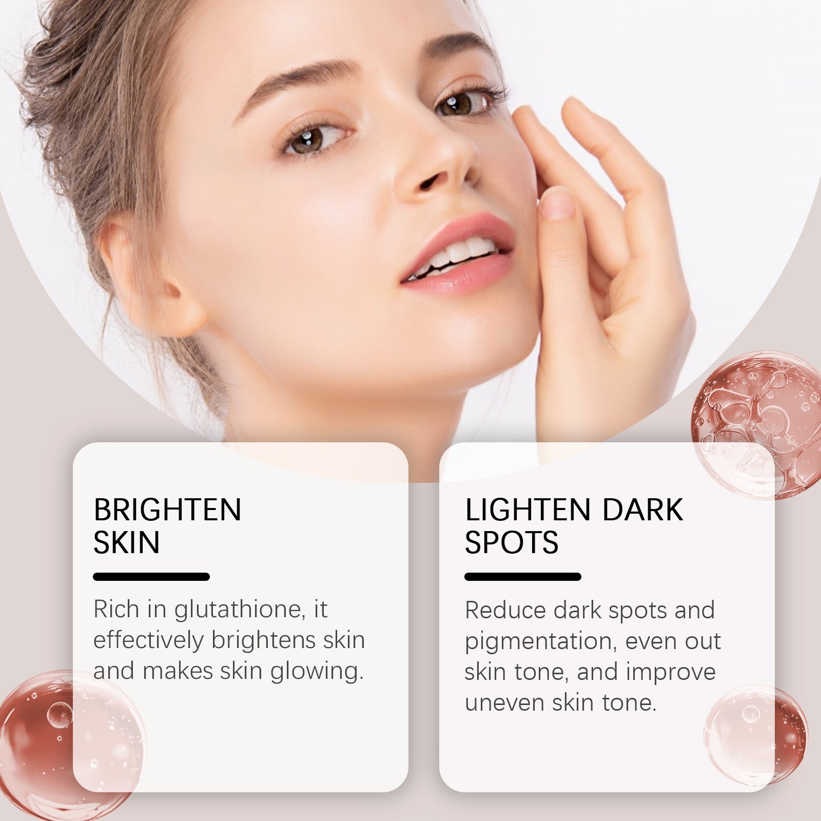 Glutathione Facial Serum Moisturizes And Improves Skin Elasticity, Brightening And Restoring Essence - Korvel