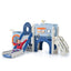 Toddler Pirate Ship Slide Set with Basketball Hoop