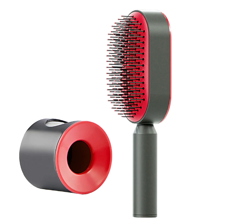 Upgraded Press Type Cleaning Design Air Cushion Comb For Women's Long Hair Air Bag Massage Comb Household Comb - Korvel