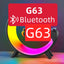 Bluetooth Speaker G63 Colorful Lights Clock Wireless Charging Multifunctional Bluetooth Speaker Colorful Atmosphere Alarm Clock - Korvel