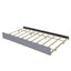 Queen Size Velvet Upholstered Platform Bed with 2 Drawers and 1 Twin XL Trundle- Gray - Korvel